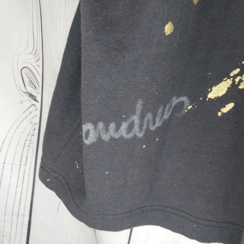 Abstract Art 100% Cotton Boho Artsy Hand Painted In Greece Size L Open Cardigan - Picture 3 of 16